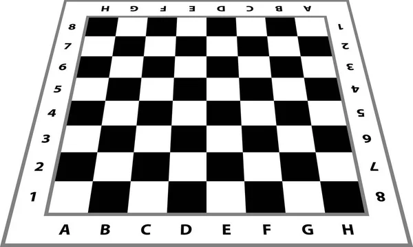 チェス盤の背景。空のチェス盤. — ストックベクタ