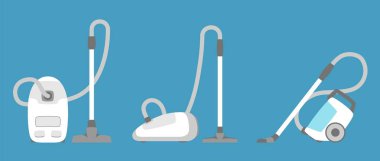 İzole elektrikli süpürge simgesi. Ev aleti.