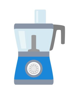 Mutfak robotu basit simge izole. Ev aleti. Modern mutfak robotu, helikopter, değirmeni. Düz stil.