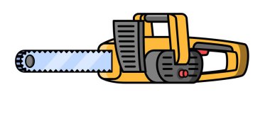 Testere makinesi inşaat elektrik aracı.