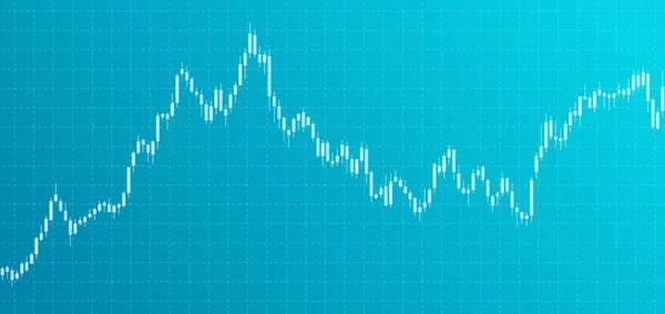 Forex diagram. Data ljusstake diagram. — Stock vektor