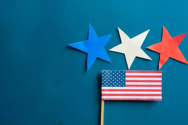 Американский флаг. Патриотическая концепция - США (Америка) - информационные праздники, даты и события — стоковое фото