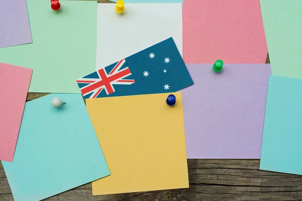 호주 애국 개념 카드 — 스톡 사진