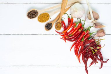 Chili pepper, üzerinde beyaz metin için yer. tonlu görüntü. ışık efektleri