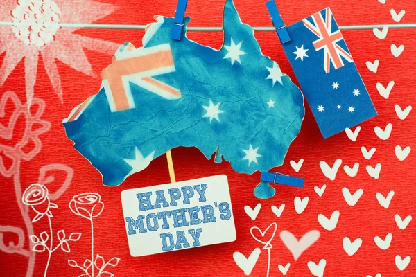 happy mother\'s day card - Styled as handicrafts by Child.