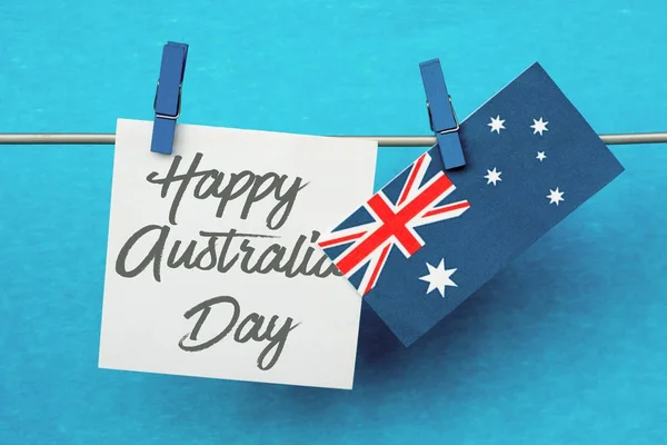 Happy Australia Day Message Salutation Écrite — Photo