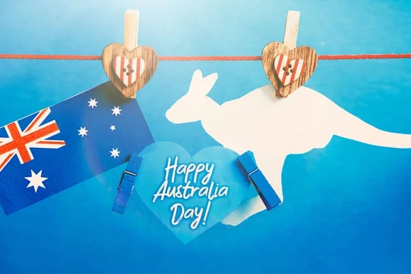 Happy Australia Day Message Salutation Écrite — Photo