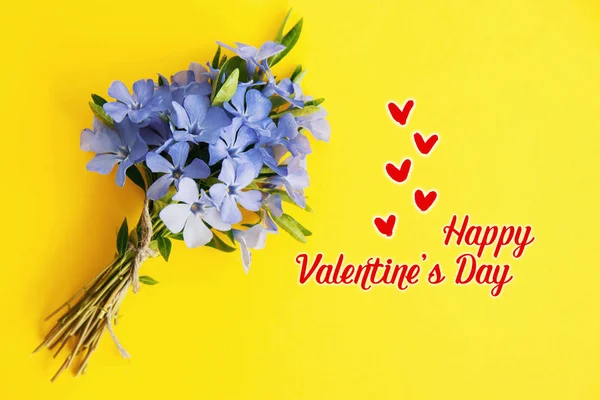 Szöveg Boldog Valentin Napi Üdvözlőlap — Stock Fotó