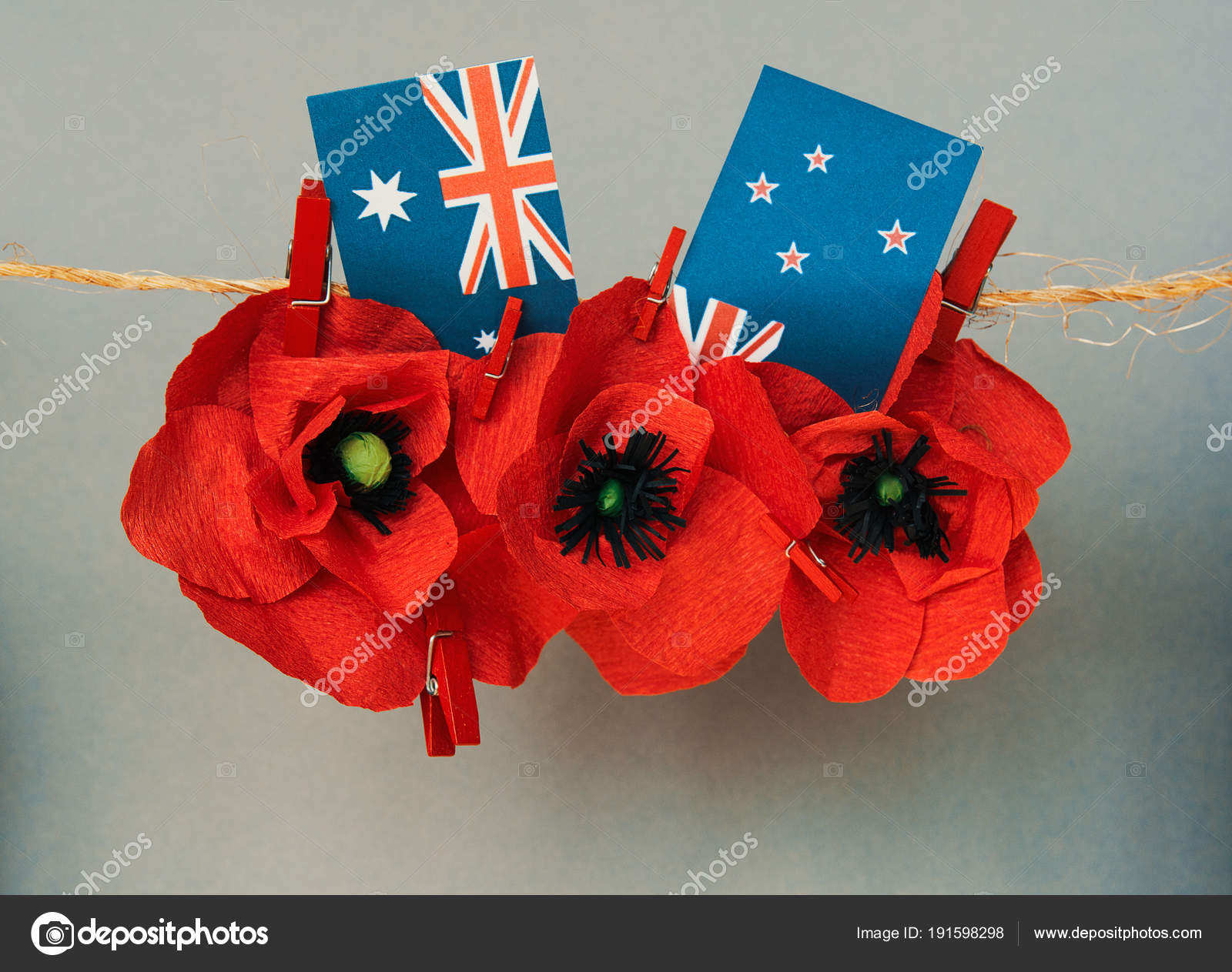 Anzac Day Australian New Zealand National Public Holiday Stock Photo by