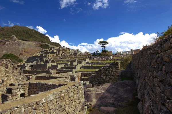 Город инков Мачу-Пикчу — стоковое фото