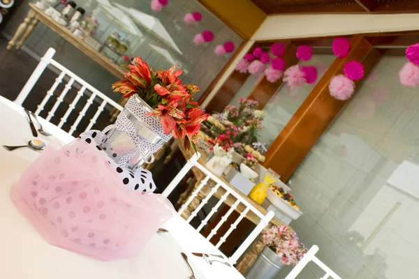 Wedding table and food — Stock Photo, Image