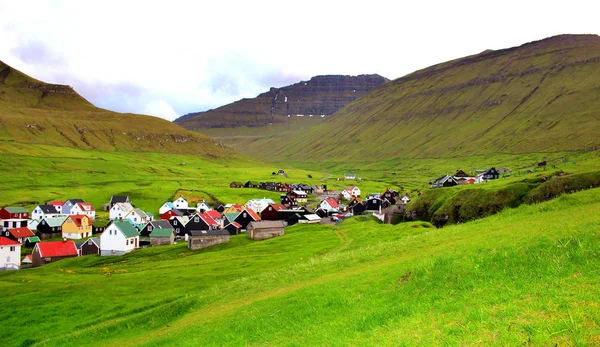 The nature of the Faroe Islands in the north Atlantic — Stock Photo, Image