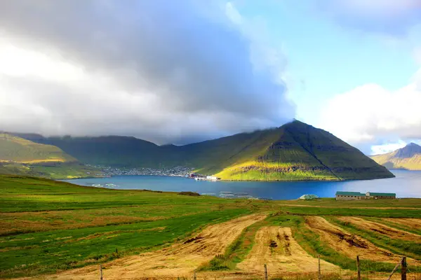 The nature of the Faroe Islands in the north Atlantic — Stock Photo, Image