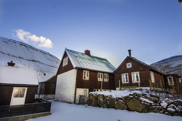 La natura delle Isole Faroe nell'Atlantico settentrionale — Foto Stock