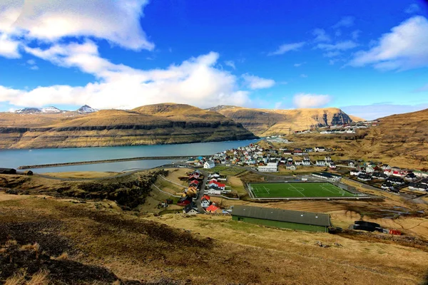 La naturaleza de las Islas Feroe en el Atlántico norte — Foto de Stock