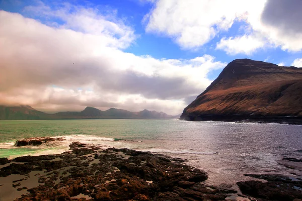Faroe Adaları Kuzey Atlantik'teki doğası — Stok fotoğraf