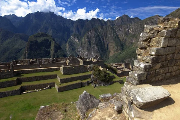 La città inca di machu picchu in peru — Foto Stock