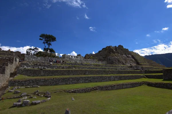 La ciudad inca de machu picchu en perú — Foto de Stock