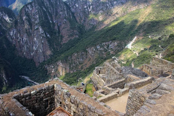 La ciudad inca de machu picchu en perú — Foto de Stock