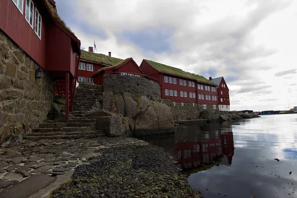 La città di Torshavn nelle Isole Faroe — Foto Stock