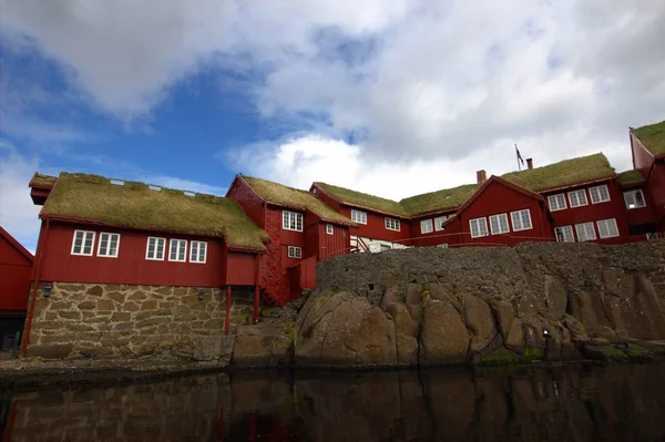 La città di Torshavn nelle Isole Faroe — Foto Stock