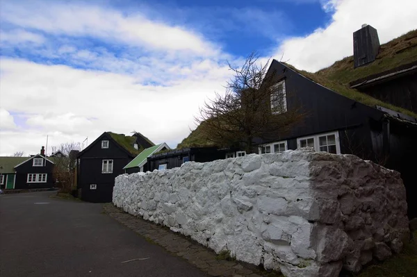 La ville de Torshavn dans les îles Féroé — Photo