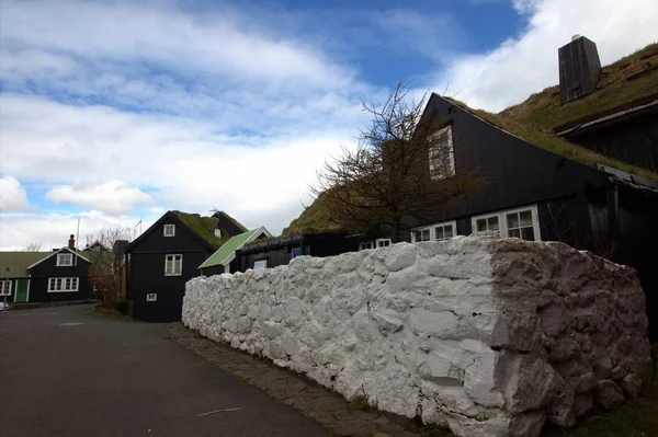 A cidade de Torshavn nas Ilhas Faroé — Fotografia de Stock