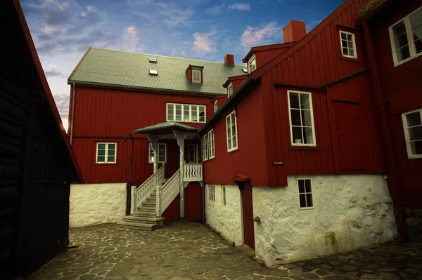 De hoofdstad stad van Torshavn, op de Faeröer — Stockfoto