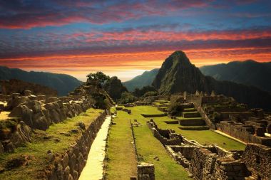 Machu Picchu Inca şehir 