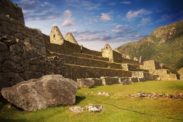 A cidade inca de Machu Picchu — Fotografia de Stock