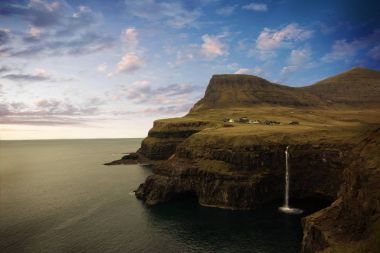 The nature of the Faroe Islands  clipart