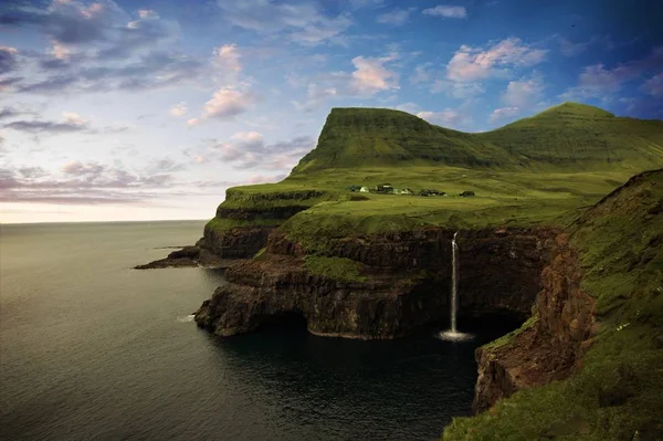 La natura delle Isole Faroe Immagine Stock