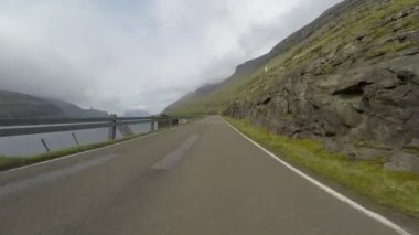 Faroe Adaları Kuzey Atlantik'te yol işkembe 