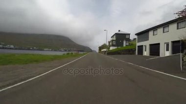 Faroe Adaları Kuzey Atlantik'te yol işkembe 