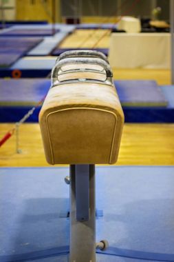 Bir spor salonu jimnastik donanımları 