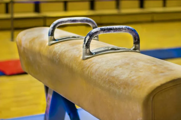 Gymnastic equipment in a gym — Stock Photo, Image