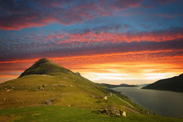 Faroe Adaları doğası — Stok fotoğraf