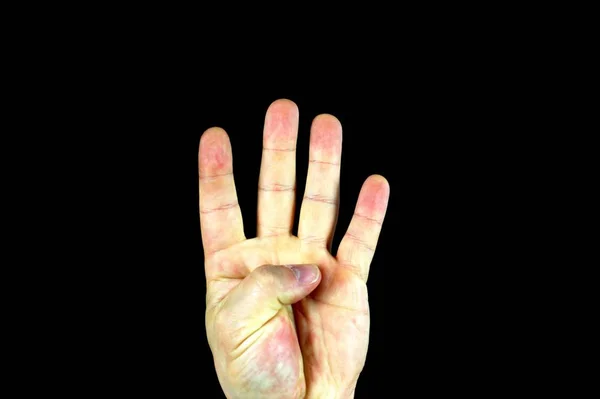 Eine Hand, die Zeichen gibt — Stockfoto