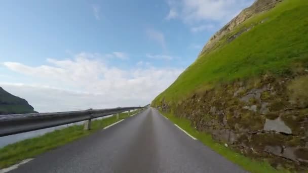 Деревня на Фарерских островах — стоковое видео