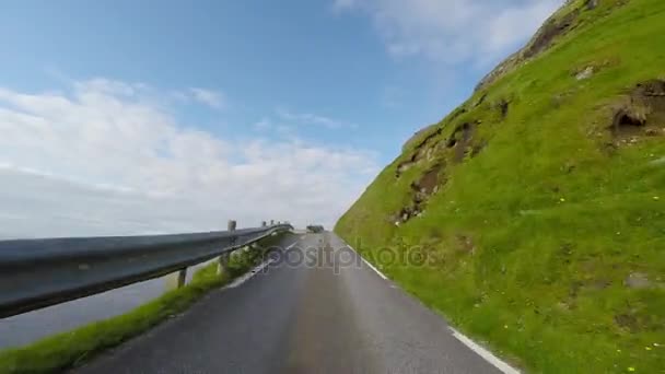 Kırsal kesimde Faroe Adaları — Stok video