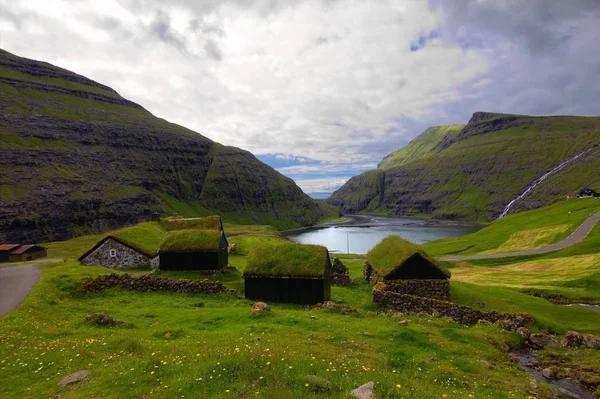 Faroe Adaları doğası — Stok fotoğraf