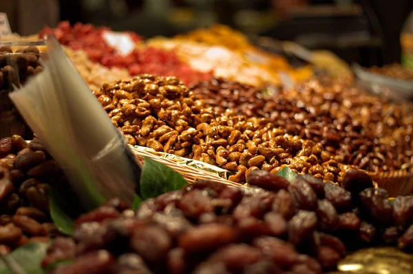 Élelmiszer: egy olyan piacon, Barcelona — Stock Fotó