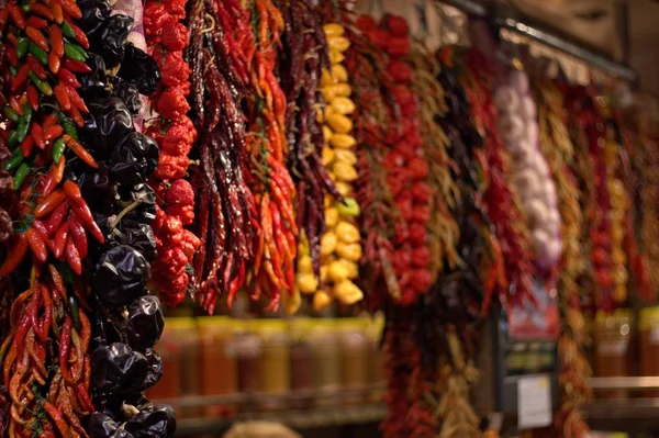 Élelmiszer: egy olyan piacon, Barcelona — Stock Fotó