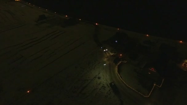 Noche Invierno Atlántico Norte — Vídeos de Stock