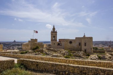 Malta 'daki antik Mdina kalesi. 