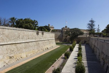 Malta 'daki antik Mdina kalesi. 