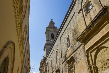 Malta 'daki antik Mdina kalesi. 