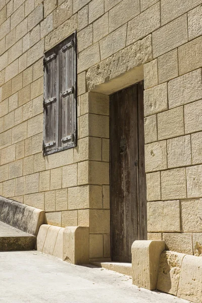 Old Door Castle Mdina Malta — Stock Photo, Image