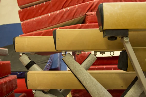 Gymnastiek Apparatuur Een Gymnastische Center Faeröer — Stockfoto