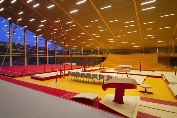 Спортивное Оборудование Гимнастическом Центре Фарерских Островах Стоковое Фото